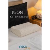 Visco Yastık Peon Ortopedik Yastık Küçük Ergonomik 45x30x10-7 Cm