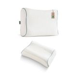 Visco Yüksek Ortopedik Boyun Destekli Yastık High Orthopedic Pillow 55x40x13/11 Cm Beyaz