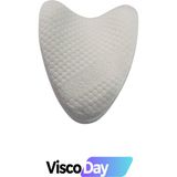 Viscoday Ortopedik Bacak Arası Yan Yatış Yastığı Ergonomik Uyku Minderi Lastikli Nightcomfort - Ekru