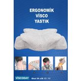 Viscoday Royalrelax Ortopedik Visco Yastık Boyun Fıtığı Boyun Ağrısı Destekli Güzellik Yastığı