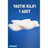 Viscoday Yastık Kılıfı Yüksek Boyun Destekli Ortopedik Visco Yastık Kılıfı 1 Adet Beyaz