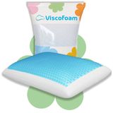 Viscofoam Bonni Terletmeyen Ortopedik Yastık Serinleten Visco Yastık Jelli 59x39x15.5 cm Yastık