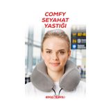 Viscofoam Comfy Ortopedik Seyahat Yastığı Visco Boyun Destekli Seyahat Yastığı - Gri | Ergo Travel gri