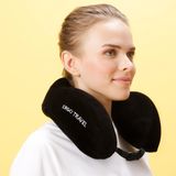 Viscofoam Comfy Ortopedik Seyahat Yastığı Visco Boyun Destekli Seyahat Yastığı - Siyah | Ergo Travel
