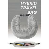 Viscofoam Hybrid Travel Bag Seyahat Çantası Seyahat Yastığı - Gri - Ergo Travel