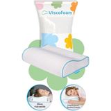 Viscofoam Küçük Boyun Destekli Ortopedik Yastık Visco Yastık 46x30x10-8cm - 47 x 32 cm