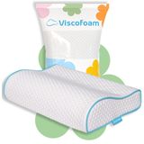 Viscofoam Küçük Boyun Destekli Ortopedik Yastık Visco Yastık 46x30x10-8cm