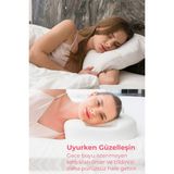 Viscofoam Lotus Beauty Pillow Kırışıklık Önleyici Ortopedik Güzellik Yastığı Ortopedik Yastık Hyaluronik Asit - 65 x 40 cm - Beyaz