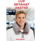 Viscofoam Lux Ortopedik Seyahat Yastığı Visco Boyun Destekli Seyahat Yastığı - Gri| Ergo Travel gri