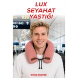 Viscofoam Lux Ortopedik Seyahat Yastığı Visco Boyun Destekli Seyahat Yastığı - Somon | Ergo Travel