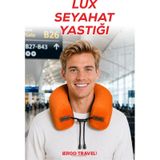 Viscofoam Lux Ortopedik Seyahat Yastığı Visco Boyun Destekli Seyahat Yastığı Turuncu Ergo Travel turuncu
