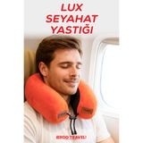 Viscofoam Lux Ortopedik Seyahat Yastığı Visco Boyun Destekli Seyahat Yastığı - Turuncu | Ergo Travel
