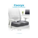 Viscofoam Ortopedik Oturma Minderi Hemeroid Kuyruk Sokumu Coccyx Oturma Minderi Visco Minder Gri dummy-6428581-429