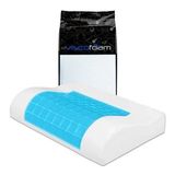 Viscofoam Terletmeyen Boyun Destekli Ortopedik Yastık Jelli Visco Yastık - 47x30x10-8cm