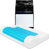 Viscofoam Terletmeyen Boyun Destekli Ortopedik Yastık Jelli Visco Yastık - 57x37x10-7cm