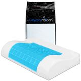 Viscofoam Terletmeyen Ortopedik Boyun Destekli Yastik Serinleten Visco Yastik Jelli Yastik 46X30x10-8Cm