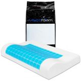 Viscofoam Terletmeyen Ortopedik Boyun Destekli Yastik Serinleten Visco Yastik Jelli Yastik 57X37x10-7Cm