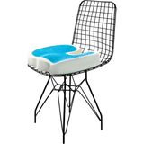 Viscofoam Terletmeyen Ortopedik Oturma Minderi Coccyx Oturma Minderi Visco Oturma Minderi - Beyaz - 44 x 40 cm