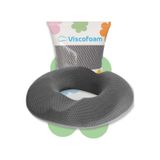 Viscofoam Ultralüks Ortopedik Oturma Simidi Kuyruk Sokumu Yastığı Visco Oturma Simidi Gri siyah