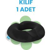 Viscofoam Ultralüks Oturma Simit Kılıfı - Siyah - 46*39*6cm