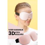 Viscofoam Uyku Gözlüğü Uyku Bandı 3d Uyku Gözlüğü Pembe