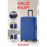 Viscofoam Valiz Bavul Koruma Kılıfı Kadife Kılıf Büyük boy - Lacivert Ergo Travel