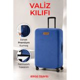 Viscofoam Valiz Bavul Koruma Kılıfı Kadife Kılıf - Lacivert | Ergo Travel