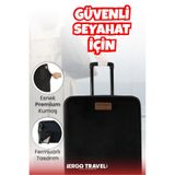 Viscofoam Valiz Bavul Koruma Kılıfı Kadife Kılıf - Siyah | Ergo Travel