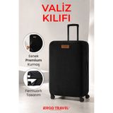 Viscofoam Valiz Bavul Koruma Kılıfı Kadife Kılıf - Siyah | Ergo Travel