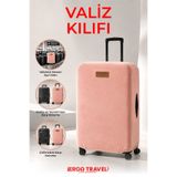 Viscofoam Valiz Bavul Koruma Kılıfı Kadife Kılıf - Somon | Ergo Travel