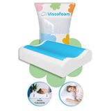 Viscofoam Viscofoam Anatolia Yüksek Terletmeyen Boyun Destekli Ortopedik Yastık Jelli Visco Yastık - 60x40x14-12cm
