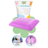 Viscofoam Viscofoam Aroma Terapi Hava Kanallı Ortopedik Yastık Visco Yastık Lavanta 60x40x16cm
