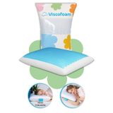 Viscofoam Viscofoam Evva Terletmeyen Ortopedik Yastık Serinleten Visco Yastık Jelli Yastık 59x39x13cm