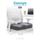 Viscofoam Viscofoam Ortopedik Oturma Minderi Hemeroid Kuyruk Sokumu Coccyx Oturma Minderi Visco Minder Gri
