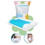 Viscofoam Viscofoam Terletmeyen Boyun Destekli Ortopedik Yastık Jelli Visco Yastık - 57x37x10-7cm