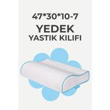 Viscofoam Yastık Kılıfı 47x30x10-8 Cm - Beyaz - 47 x 30 x 10