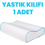 Viscofoam Yastık Kılıfı 60x40x14-12cm - Beyaz - 60 x 40 x 14-12