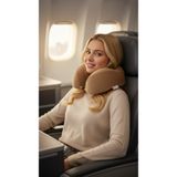 VİSCOHAPPY Ortopedik Profesyonel %100 Visco Seyahat Yastığı Ergonomik (CAMEL RENGİ) Bm62800032