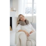 Viscohappy Premium Profesyonel %100 Visco Dökme Kalıp Ortopedik Seyahat Yastığı Ergonomik - Bej