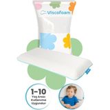 Viscokidz Ortopedik Çocuk Yastığı Visco Yastık 67.5X33X6CM - 67,5 x 33 x 8 cm - Beyaz