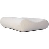 Viscoleff Kompakt Boyun Destek Yastığı - 50 x 32 cm - Bej - Beyaz Çizgili