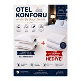 viscolog 2LiOtel Konforu Alez Hediyeli 900 gr Dolgu Rahat Mikrojel Yastık %100 Pamuk Kumaş Hipoalerjenik Nefes Alan 50x70 cm (Tela çantalı)