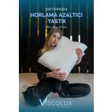 Viscolux Horlama Azaltıcı Yastık - Horlama Önleyici Ortopedik Visco Yastık Mavi 55x40x12/10