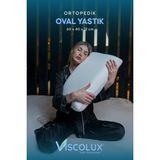 Viscolux Oval Sabun Ortopedik Visco Yastık - %100 Visco Boyun Düzleşmesi Önleyici 60X40X15 Pembe - 60 x 40 x 15 cm