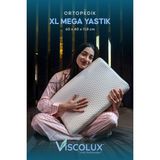 Viscolux Xl Mega Boy Ortopedik Yastık - Boyun Destekli Visco Yastık 60X40X11/8 Mavi - 60 x 40 x 11 x 8 cm - Açık Mavi
