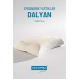 Viscomavi Dalyan Ortopedik Visco Yastık Ergonomik Hafızalı Visco Yastık - 42 x 56 cm - Beyaz