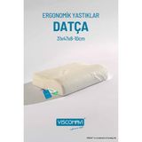 Viscomavi Datça Ortopedik Visco Yastık Ergonomik Hafızalı Visco Yastık - 31 x 47 cm - Beyaz