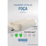 viscomavi Foça Ergonomik & Ortopedik Visco Yastık | Boyun destekli | Astarlı | Ömür Testli | Italyan Malzeme