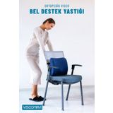 viscomavi Ortopedik Bel Destek Yastığı Sandalye Ofis Sırt Dayama Minderi