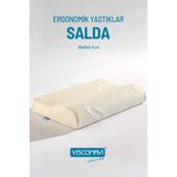 viscomavi Salda Ergonomik & Ortopedik| Boyun destekli |Doğal Lif Kılıflı |Astarlı |Ömür Testli |Visco Yastık